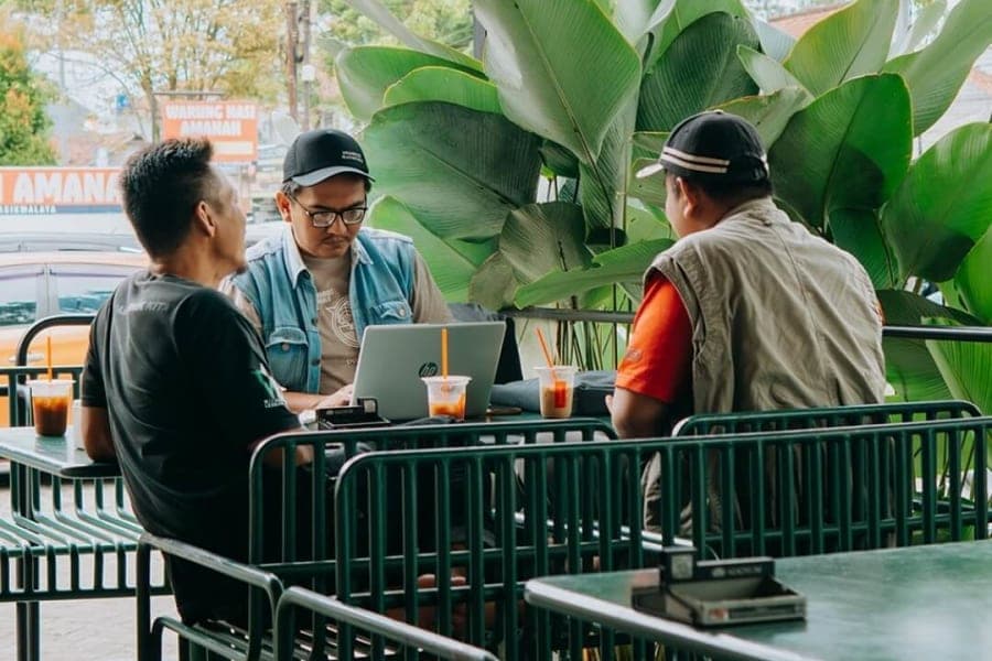 Interior dan suasana di Kopi Siloka 4 Palembang